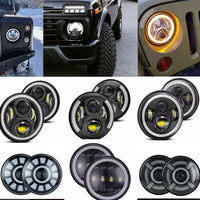 Jeep Wrangler LED Koplampen, 7 Inch, Groot/Laag Licht