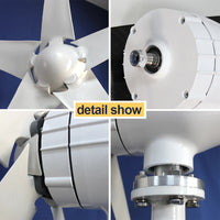 Windturbinegenerator, 3000W vermogensopbrengst, gratis MPPT-regelaar