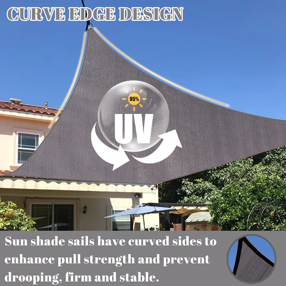 Sun Shade Sails, Waterproof, UV Block