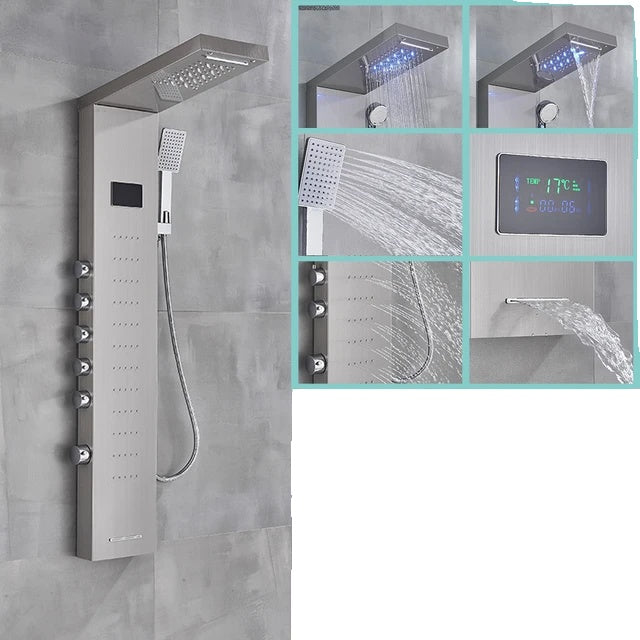 LED Douche Paneel, Waterval Regendouche, SPA Massage Straal