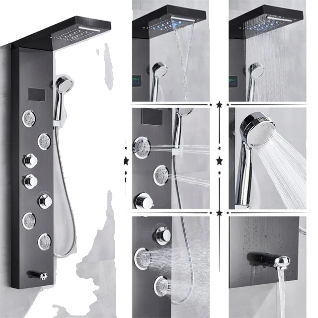 Shower Faucet, LED Temperature Screen, Massage System