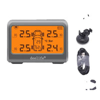 Solar TPMS, 4-wiel banden batterij vervangbare interne externe sensoren