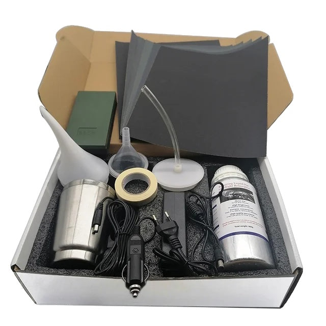 Koplamp Restauratie Kit, 800ML Vloeibaar Polymeer Reparatievloeistof, Chemisch Polijst Kit