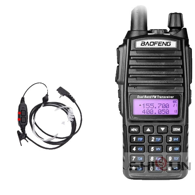 Baofeng UV-82 Walkie Talkie, 8W Power Output, Dual PTT Feature