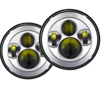 Jeep Wrangler LED Koplampen, 7 Inch, Groot/Laag Licht