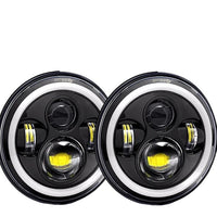 Jeep Wrangler LED Koplampen, 7 Inch, Groot/Laag Licht