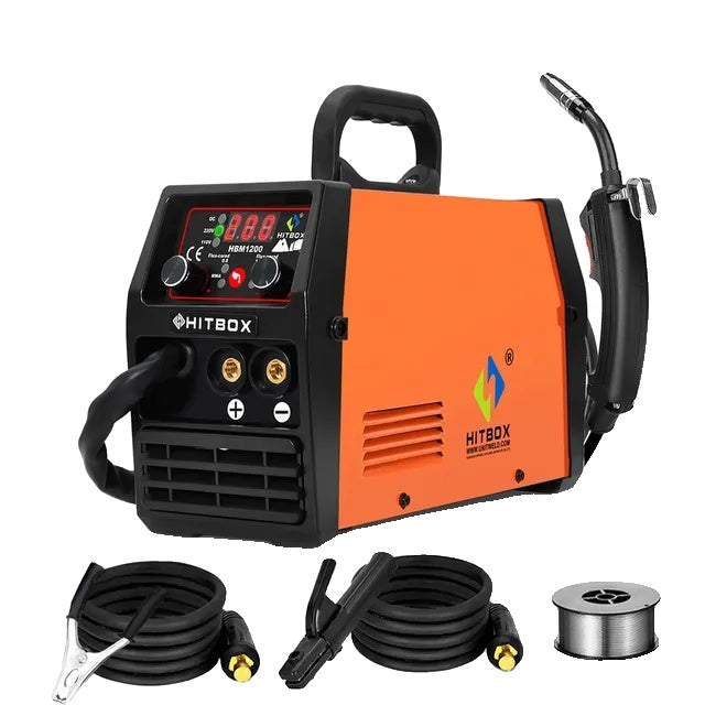 Mig Welder, 110V/220V Power Source, 3 in 1 Synergy