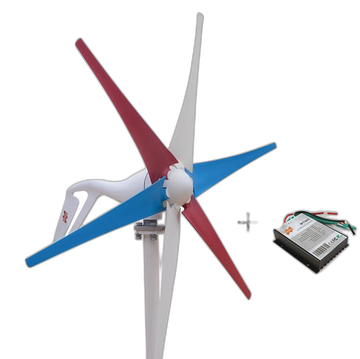 Windturbinegenerator, 400W vermogensopbrengst, geschikt voor thuisgebruik.