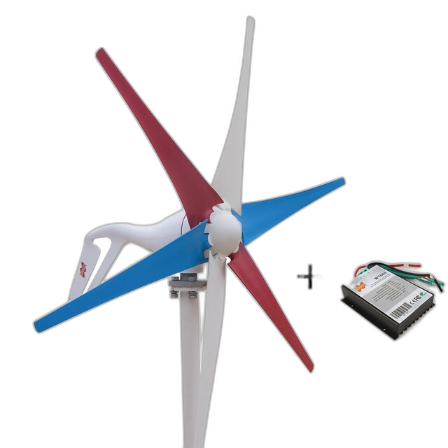 Windturbinegenerator, 400W vermogensopbrengst, geschikt voor thuisgebruik.