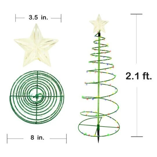 50% OFF | ShineTree™ - Solar LED Metal Christmas Tree with Fairy Lights [Last Day Discount] 2