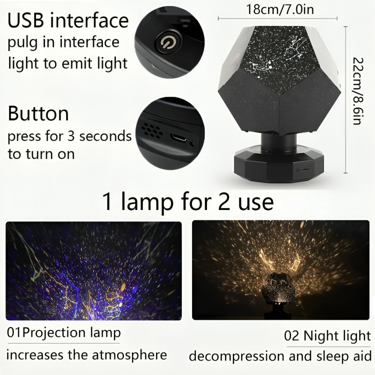 50% RABATT | LumiGalaxy - Sternenhimmel-Galaxie-Projektor 3