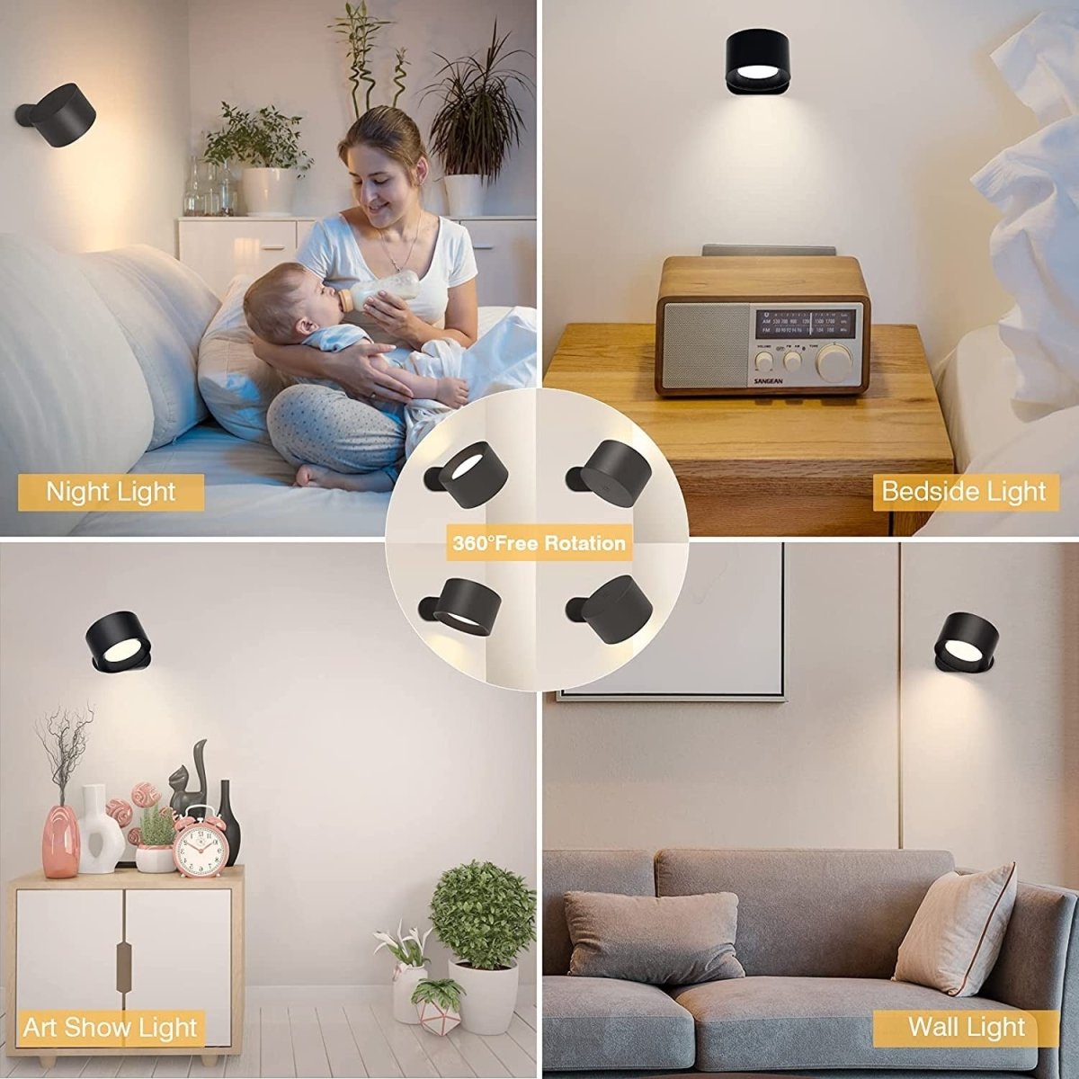 50% off | GloWall™ Wireless LED Wall Light 7