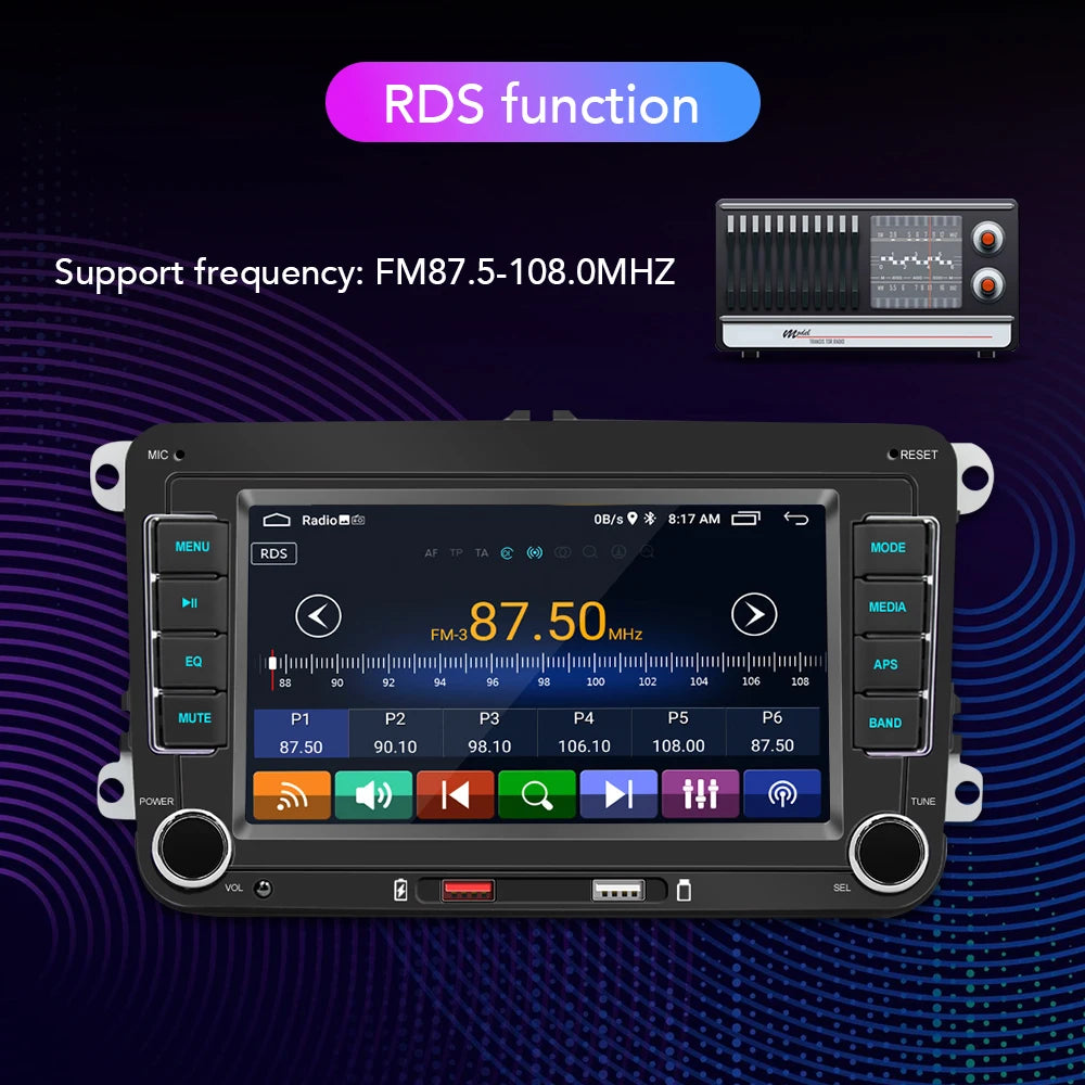 Auto Radio, Draadloze CarPlay, Android Auto