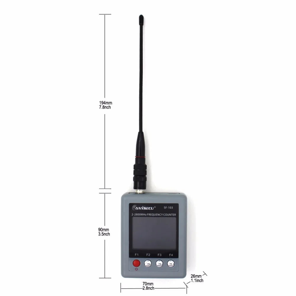 Draagbare frequentieteller, breed frequentiebereik, DMR digitale signaalmeter