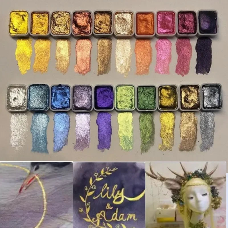 ArtPearls™ Powder Mineral Pearl Pigment Art Watercolor 8