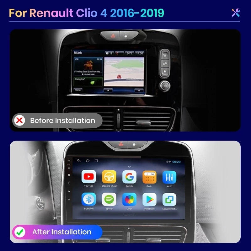 Carplay-autoradio, draadloos, Renault Clio 4