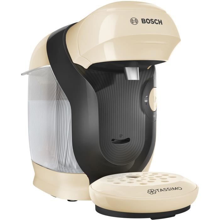 Compact Tassimo Style Multi -Boison Koffiemachine - Bosch Tas1107 - Vanillekleur - 40 Dranken - 0.7L - 1400W