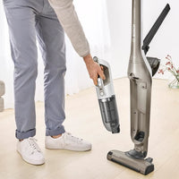 Bosch bbh3all23 Draadloze stofzuiger bezem 2in1 en flexxo multifunctioneel - 2 snelheden - 23v - 50 minuten autonomie - metallic champagne