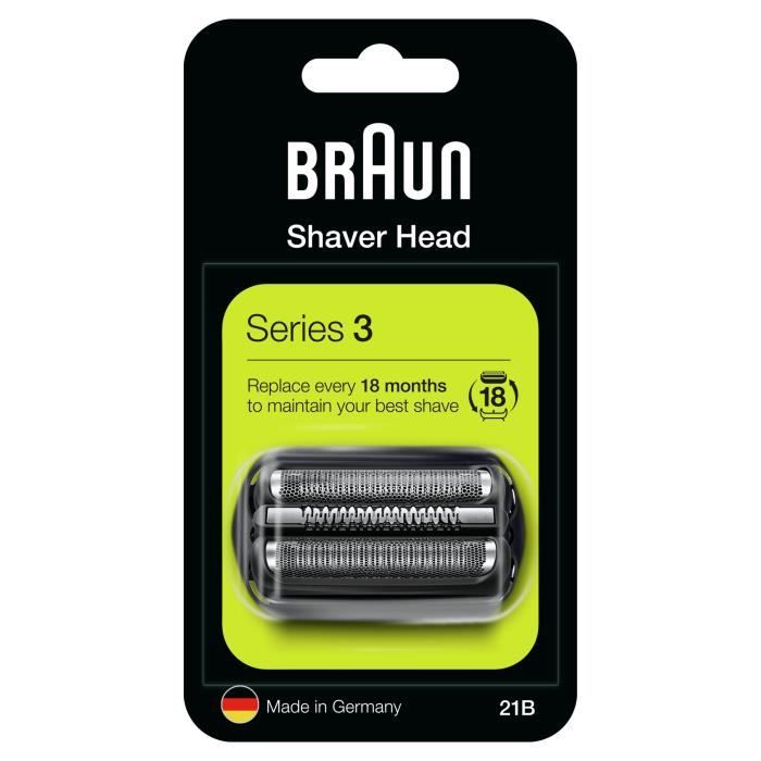 BRAUN 21B Zwarte cassette voor scheerapparaten Serie 3