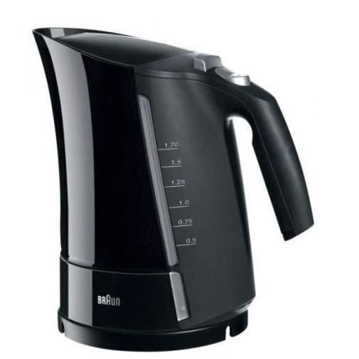 BRAUN WK500BK Electric kettle Multiquick 5 - 1,6 L - Black