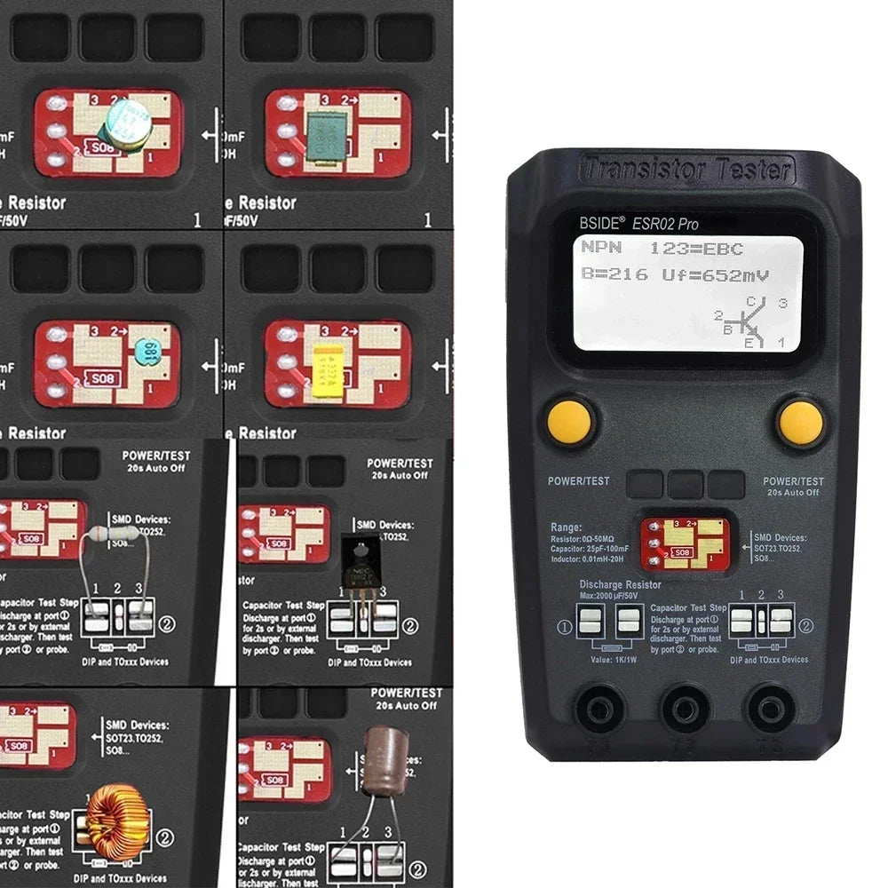 Transistor Tester, Multi-purpose Functionality, LCD Display