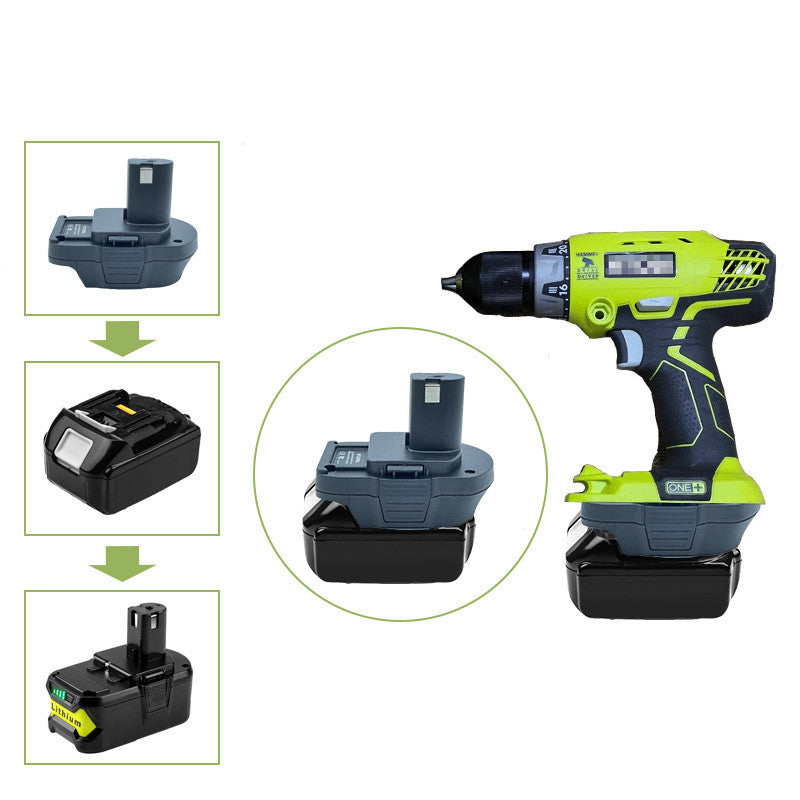 Battery Adapter Converter for Makita 18V to Ryobi Li-Ion - Compati