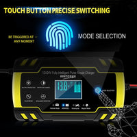 Auto Acculader, 8A Snellader, LCD Display