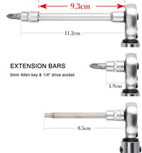 Fiets Ratel Momentsleutel Set, 1-25 NM, Multifunctionele Reparatiegereedschap