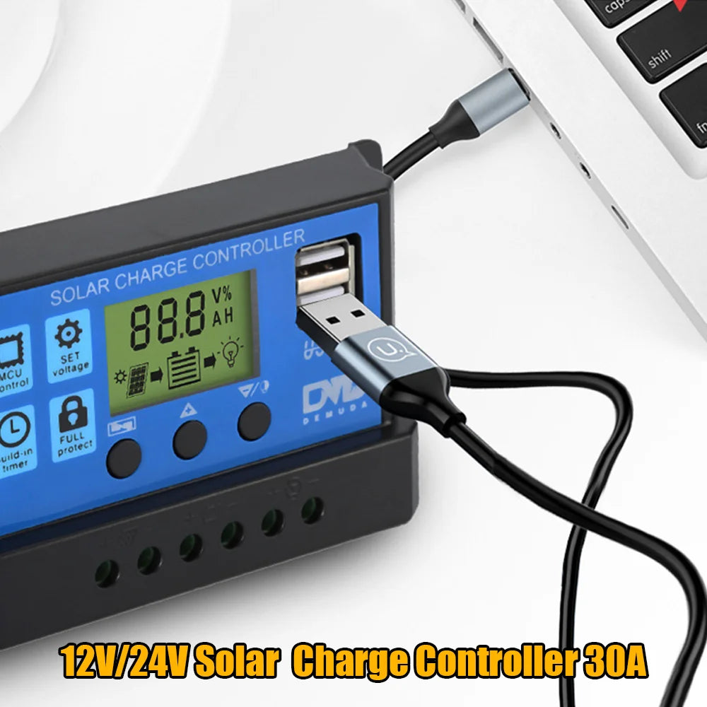 Solar Power System, 100W Power Output, for Home Use and Outdoors Camping