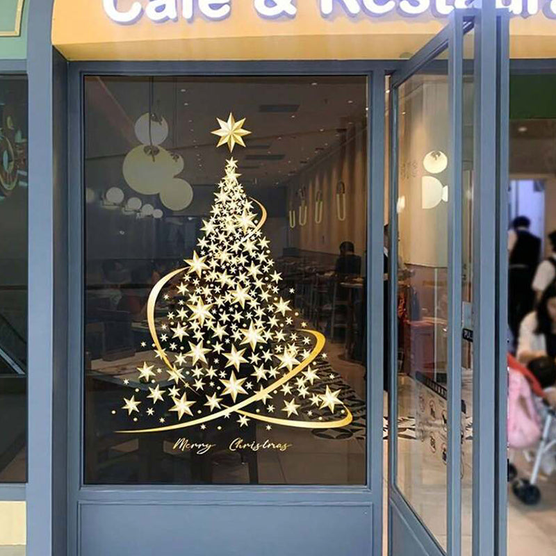 Christmas tree window stickers 4