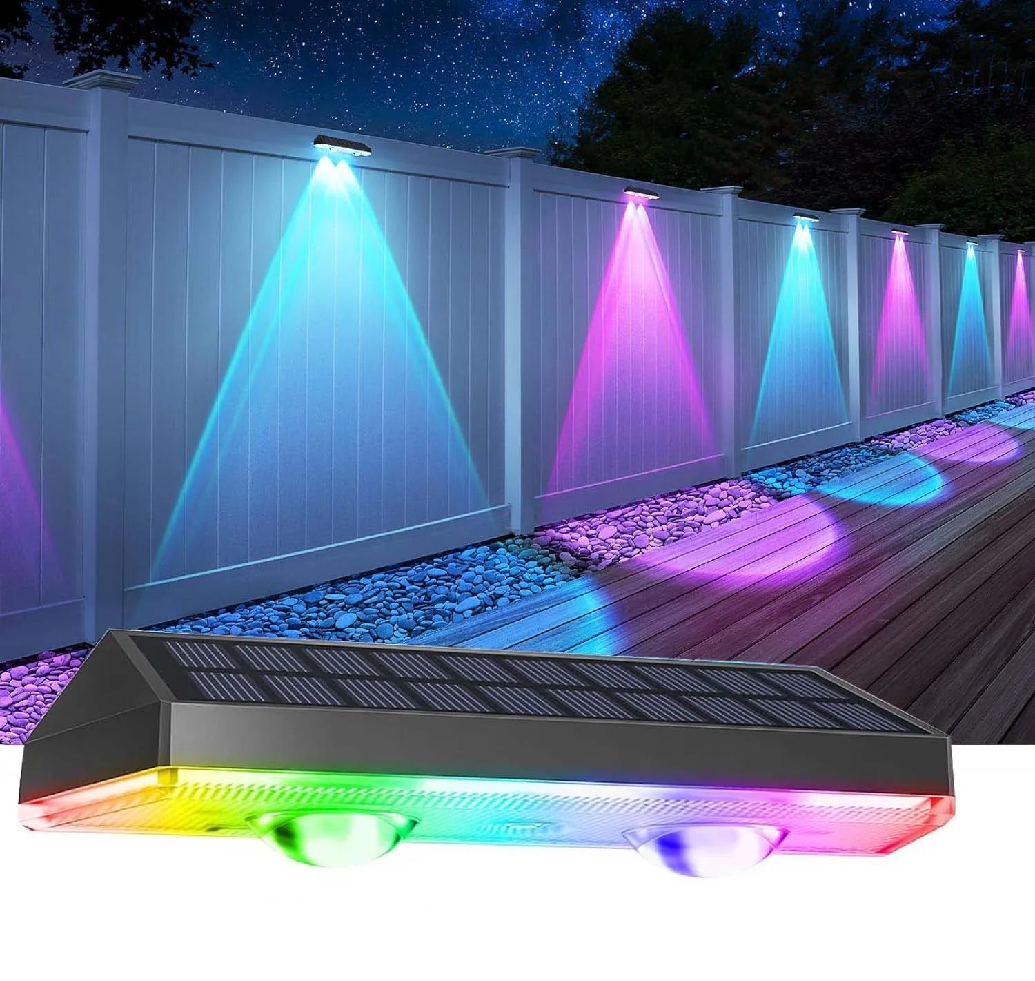ColorRay DuoColor Solar Stufenlicht | RGB-Farbwechsel | Wetterfest & Langlebig | 4 Stück Set 5