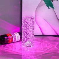 DiamondDazzle™ - 16 Colors Rose Rays Crystal Diamond Table Lamp 3