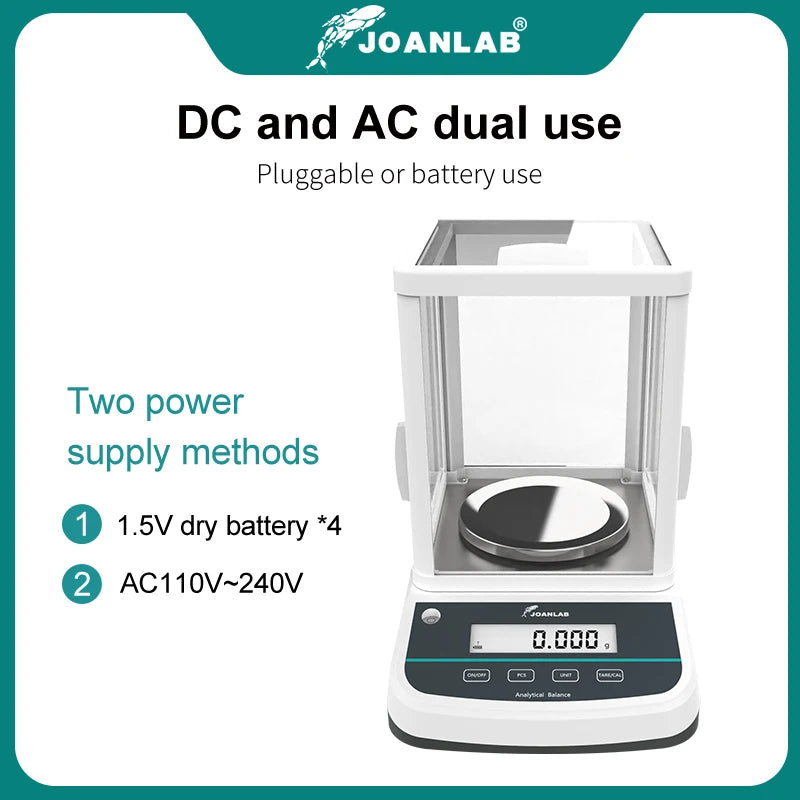 Laboratory Analytical Balance, Electronic Precision, 0001g Resolution