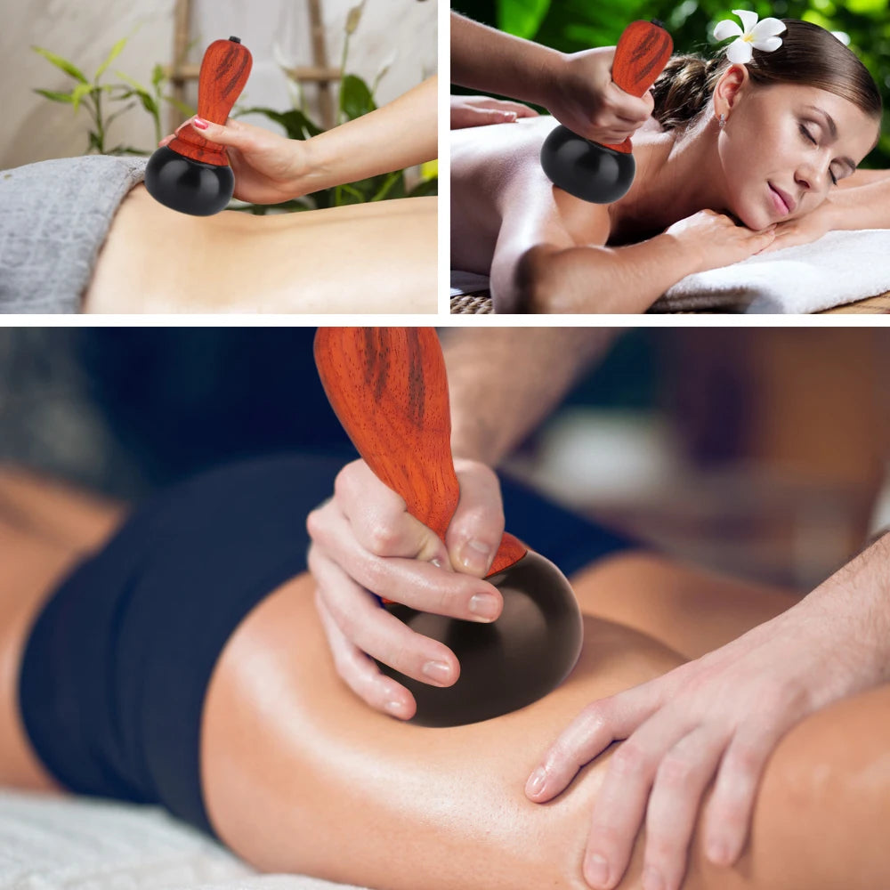 GuaSha Massager, Warmtesteen Verwarming, Schrapende Nek Rug Massage