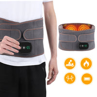 Waist Massage Belt, Vibration, Red Light Hot Compress