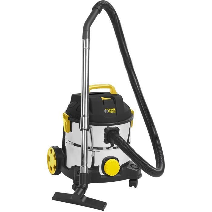 Water vacuum cleaner and Fartools Pro - Net UP20 -IB tank - Stainless steel tank - 20L (with blower function)