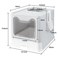 Cat Litter Box, Front Entry, Foldable