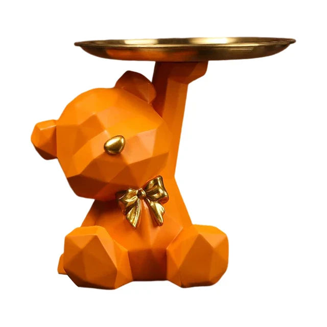Geometric Bear Resin Storage Bowl 4