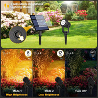 GlowRay DuoColor Solar Gartenstrahler | 2 Lichtfarben | Wetterfest & Leistungsstark | Solarbetrieben 5