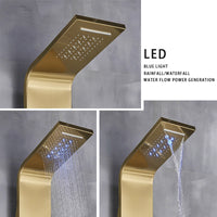 LED Douche Systeem, Temperatuurweergave, Multifunctionele Massage