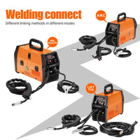 Mig Welder, 110V/220V Power Source, 3 in 1 Synergy