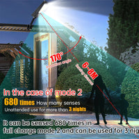 HelioMax Solar-Wandleuchte | 138 LEDs | 3 Leuchtmodi | Bewegungssensor | IP65 Wasserfest 5