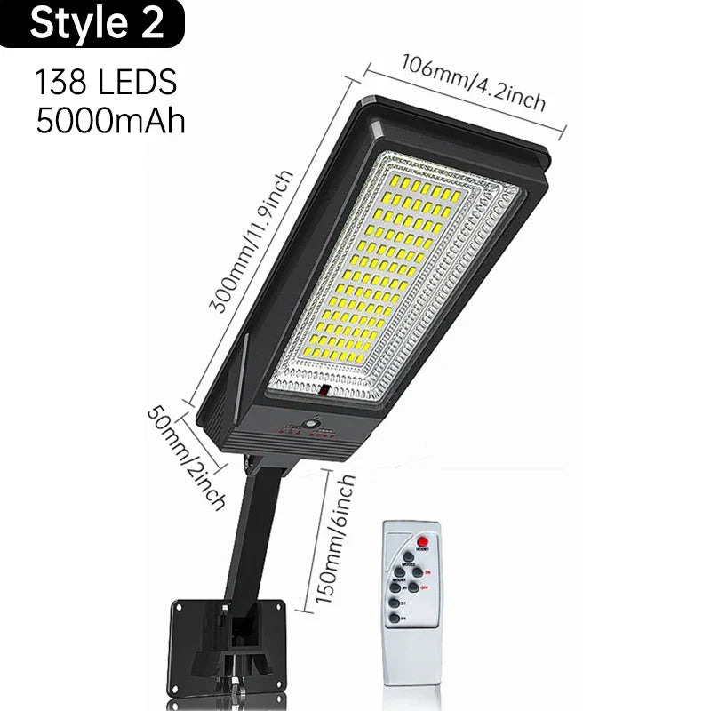 HelioMax Solar-Wandleuchte | 138 LEDs | 3 Leuchtmodi | Bewegungssensor | IP65 Wasserfest 7