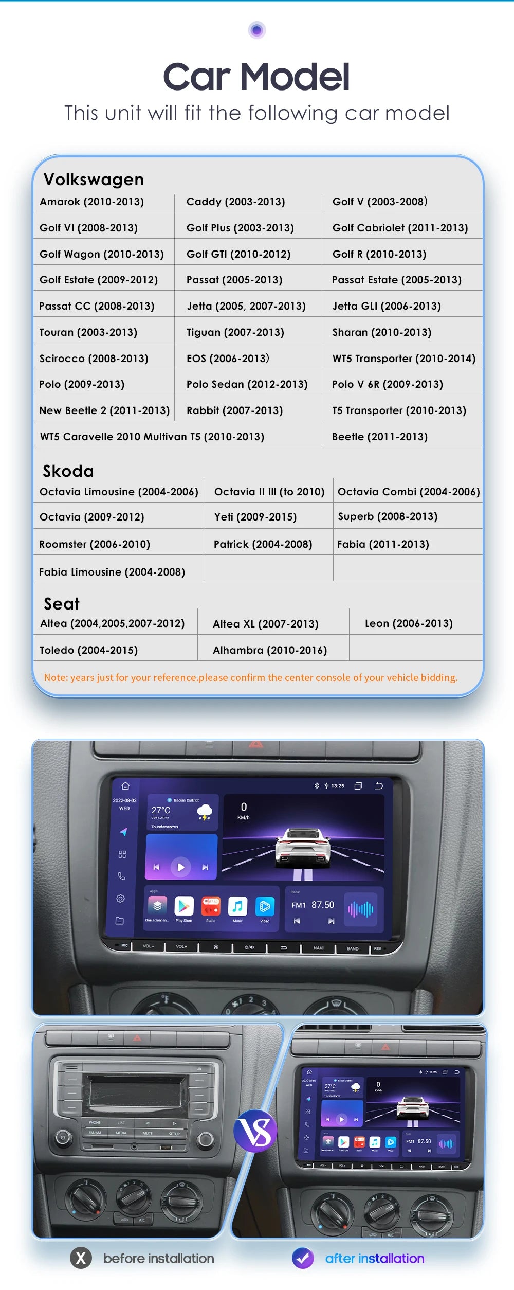 Auto-multimediaspeler, Android 12, Carplay GPS