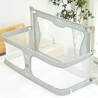 Portable Baby Crib, Liftable Bumpers, 3 in 1 Bed Guardrail