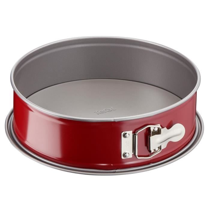 TEFAL Delibake steel hinge mold - Ø 25 cm - Red and gray