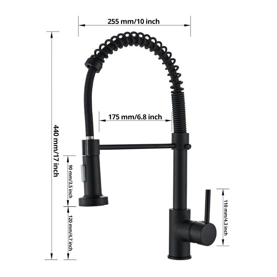 Kitchen Faucet, Pull Down Design, 360 Degree Rotation