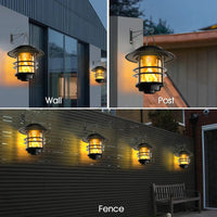 LumaFlame | Solar-Hängelaterne | Flackerndes Flammenlicht | Edelstahl & Glas 0