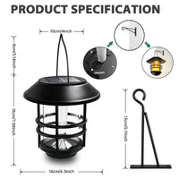LumaFlame | Solar-Hängelaterne | Flackerndes Flammenlicht | Edelstahl & Glas 1