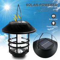 LumaFlame | Solar-Hängelaterne | Flackerndes Flammenlicht | Edelstahl & Glas 2